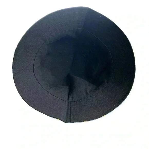 Boutique Handcrafted OSFM Multi-Colored Flirty Floral Zinnias Bucket Hat Beach - Picture 6 of 7